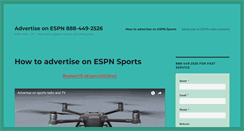 Desktop Screenshot of advertiseonespn.com